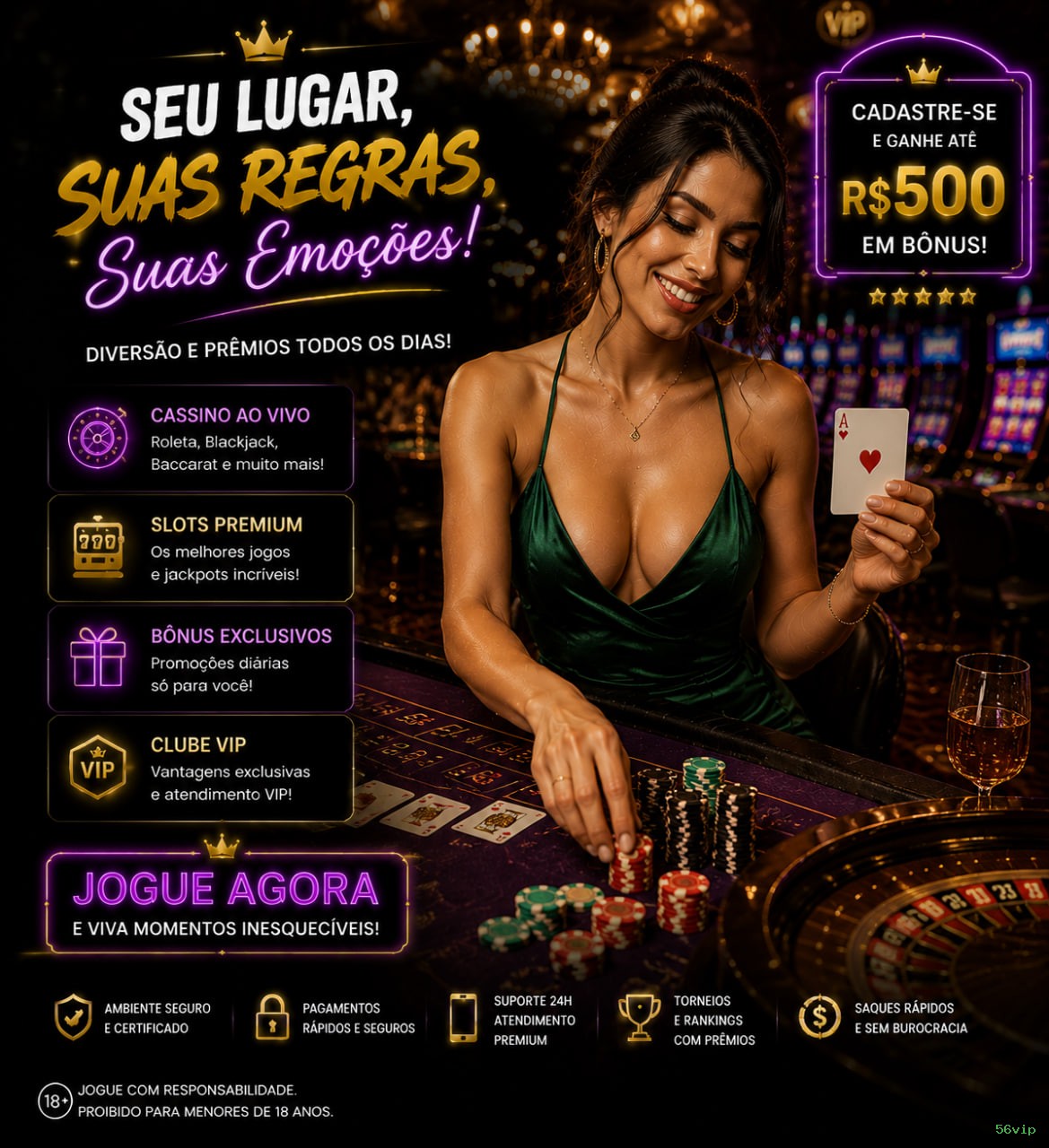 Plataforma 56vip - Segurança, Tecnologia e Confiança